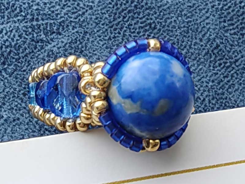 URR010S ビーズリング ラピスラズリ