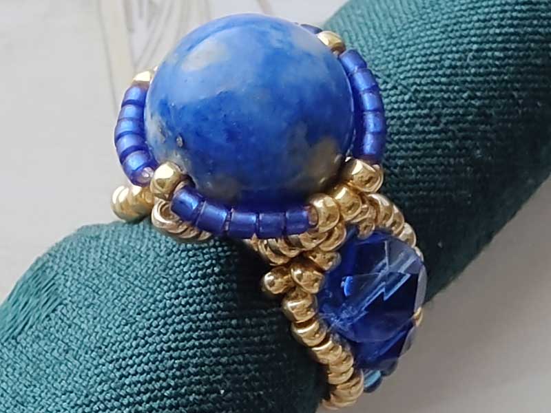 URR010S ビーズリング ラピスラズリ